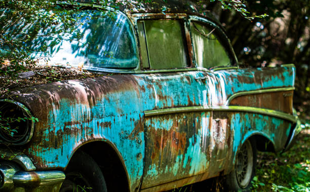 istock Old Junk Yard Cars 1252400841