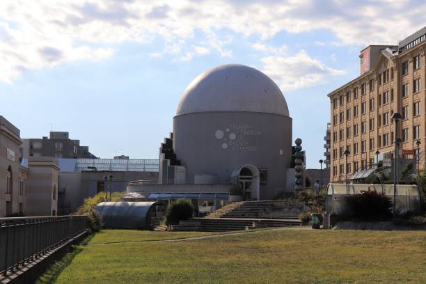 The planetarium of Saint Etienne seen from the outside, city of Saint Etienne, Loire department, France