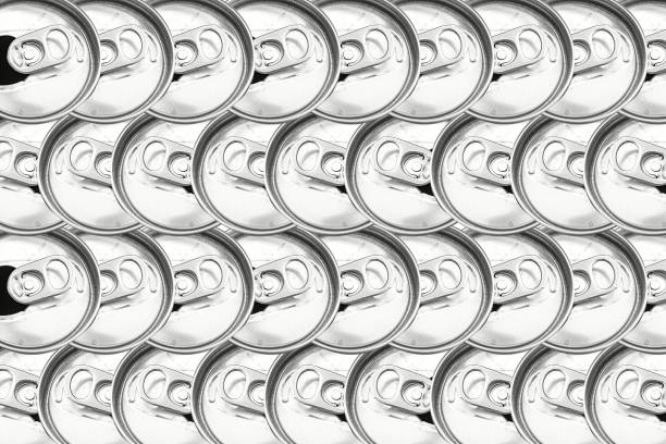 recycle used can isolated on white background.