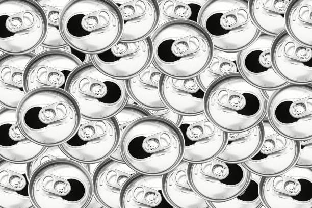 istock recycle used can isolated on white background. 1252404488