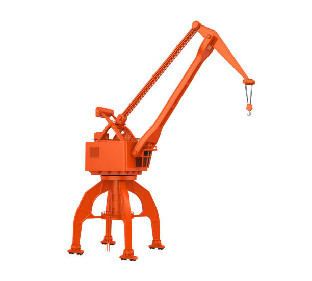 Portal Crane isolated on white background. 3D render