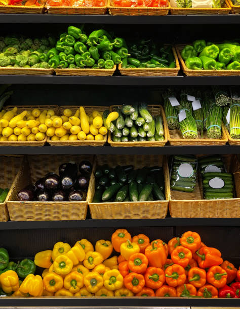 istock Supermarket vegetable stands 1252406213