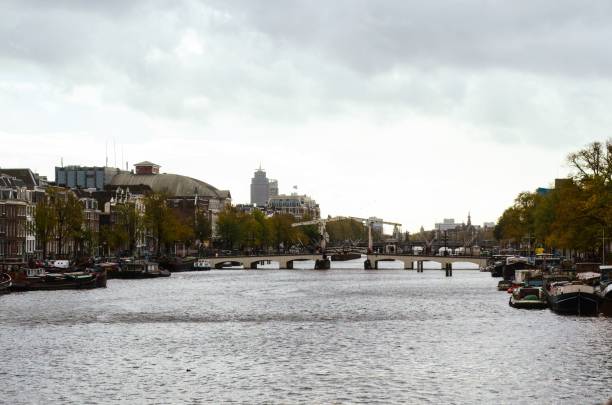istock The Amstel River in Amsterdam, Netherlands 1252410249