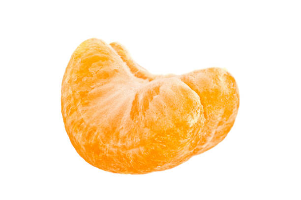 istock Ripe tangerine fruit on white 1252412797