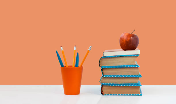 istock Back to school, pile of books 1252416614