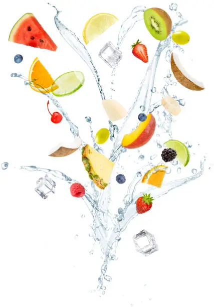 Photo of healthy summer food and drink