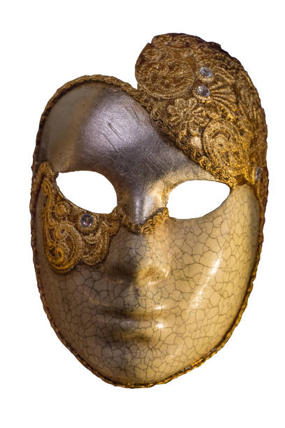 istock Colorful traditional Venetian mask isolated on white background. 1252422863