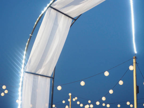 istock Party lights on the beach 1252442767