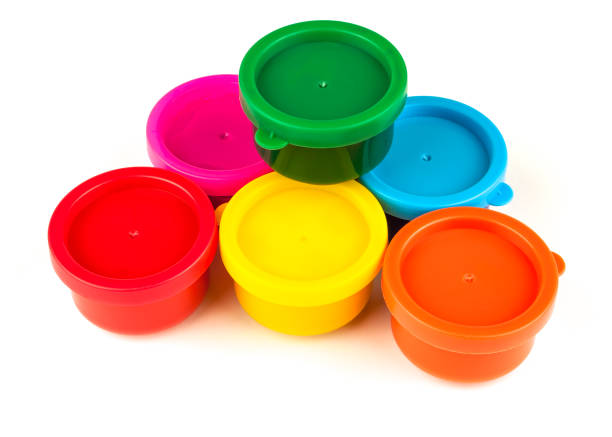 istock Paint cans of different colors 1252445472