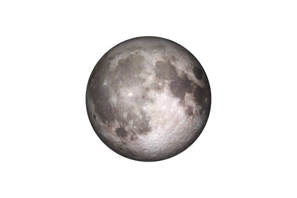 Earth's Moon in space stock photo