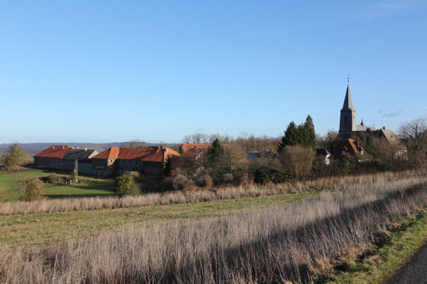 istock Panoramic view of Oelinghausen Abbey in Arnsberg 1252460437