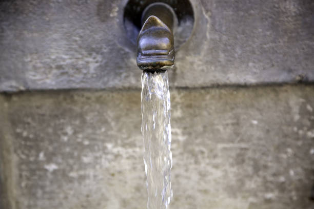 istock Urban fountain faucet 1252460496