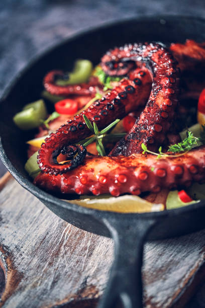 istock Octopus Ceviche with Fish, Onion, Chili Pepper and Lemon 1252463530