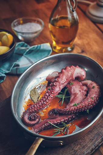 Octopus Tentacles with Sea Salt and Fresh Lemon