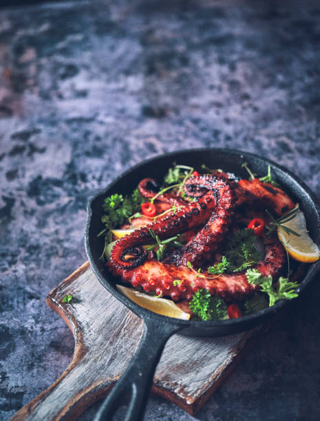 istock Octopus Ceviche with Fish, Onion, Chili Pepper and Lemon 1252463682