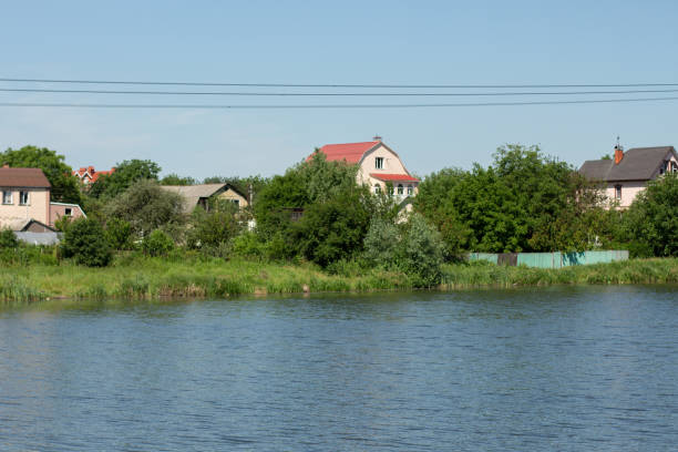 istock private houses over a lake in the forest 1252469049