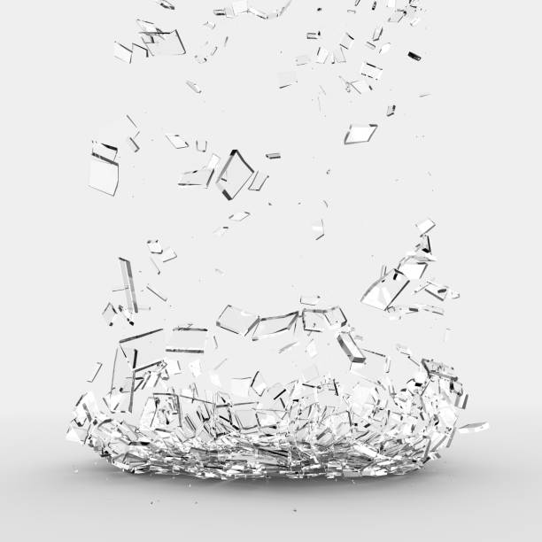 istock Small grass broken deforming to new object that standing on white floor with 3d rendering. 1252476812