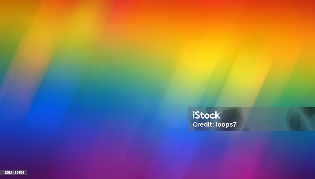 Arco iris colorido fondo - Ilustración de stock de Orgullo libre de derechos