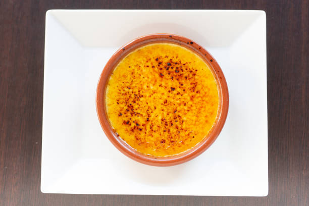 istock Creme brulee, a sweet French dessert 1252491230