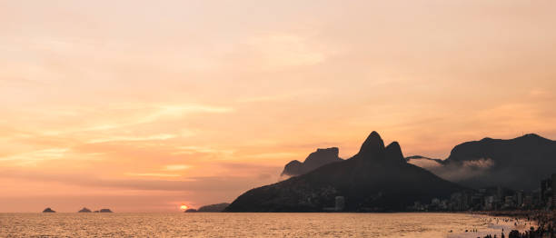istock The Two Brother Mountain and Ipanema Beach at sunset view from Arpoador rock in Rio de Janeiro 1252491331