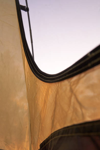 istock Part of a camping awning tent inside. 1252493937
