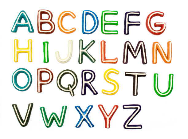 istock English alphabet from plasticine multicolors. top view 1252495661