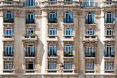 Parisian tenement facade