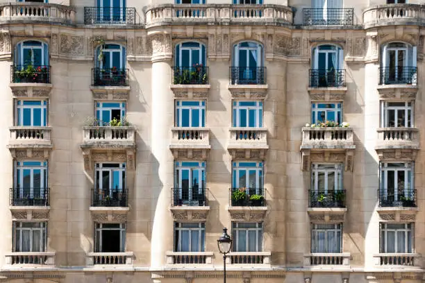 Photo of Parisian tenement facade