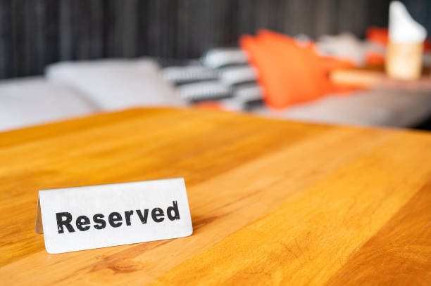 istock Reserved sign on the table in restaurant 1252503632