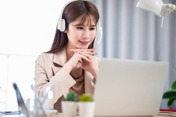 istock woman has video meeting 1252563521
