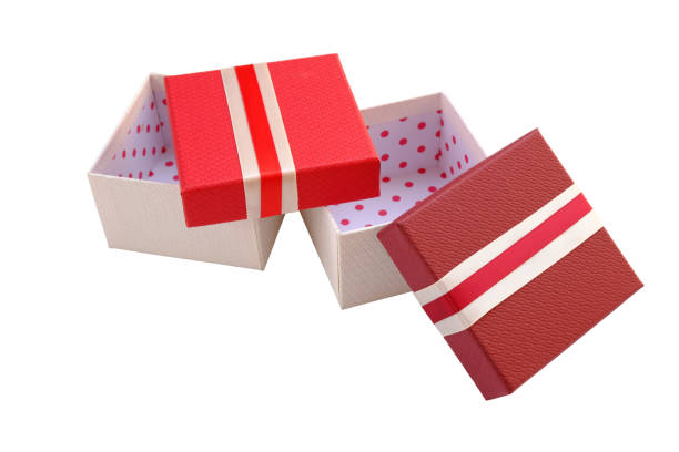 istock Red agifts box or new year box. 1252577963