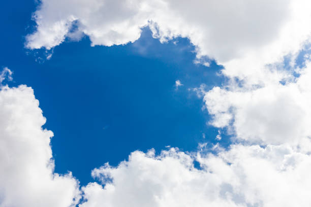 istock Blue sky and clouds nature background with colorful day 1252580891