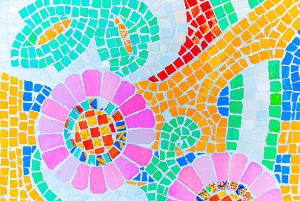 istock Vibrant colorful mosaic in Barcelona 1252581667