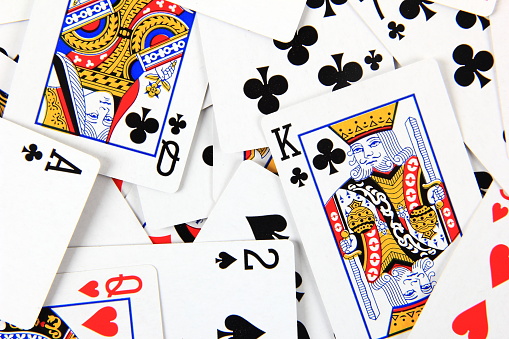 Playing cards background, gambling concepts