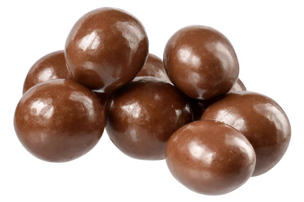 istock Chocolate balls close up isolated 1252589427