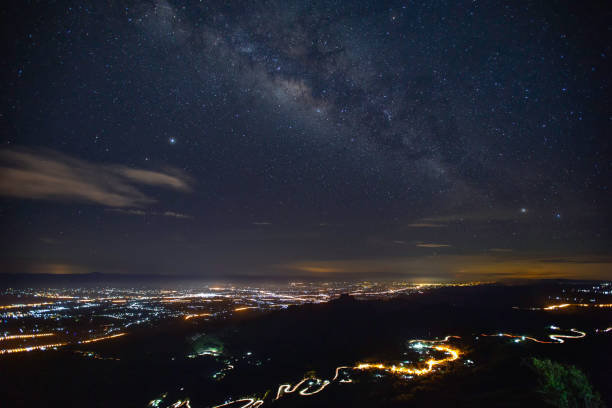 istock Milky Way galaxy on Phu Thap Boek 1252591933