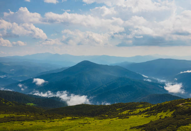 istock Summer landscape in the Carpathian mountains 1252593662