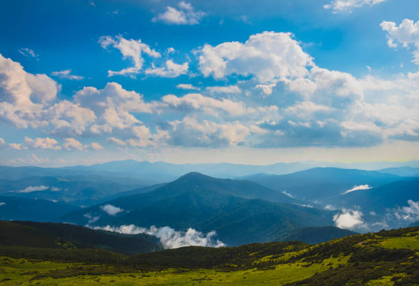 istock Summer landscape in the Carpathian mountains 1252593673