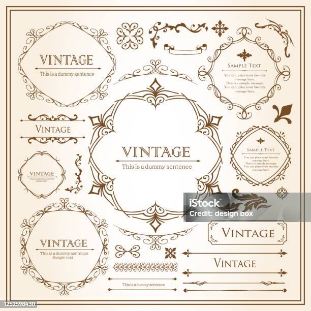 Frame For Design Beautiful Vintage Frame Design Decorative Material For Design It Is A ...