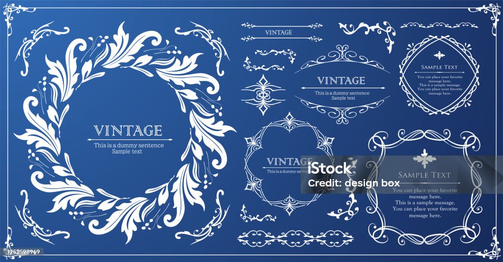 Frame For Design Beautiful Vintage Frame Design Decorative Material For Design It Is A ...