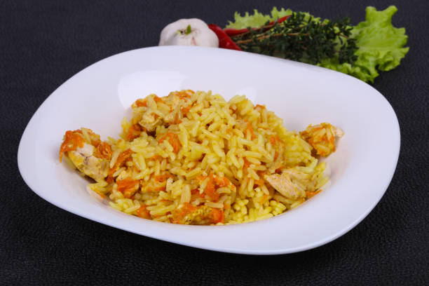 istock Traditional Pilaf with chicken and carrot 1252599256