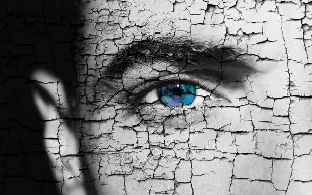 istock A beautiful insightful look eye. Close up shot. Stone effect 1252606900
