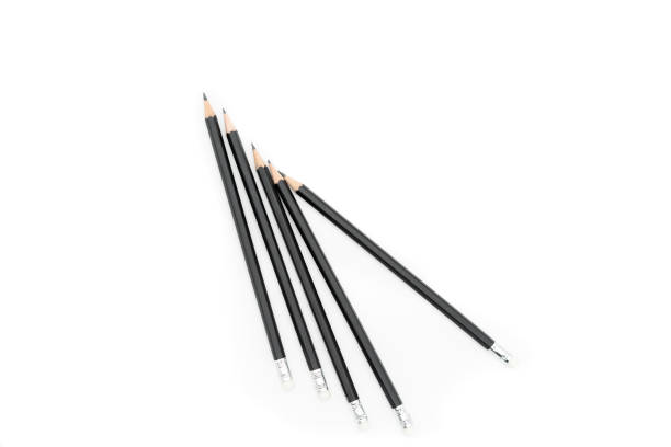 istock 5 pencils on a white background 1252613296