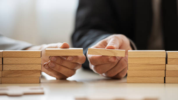 istock Conceptual image of merger and cooperation 1252613582