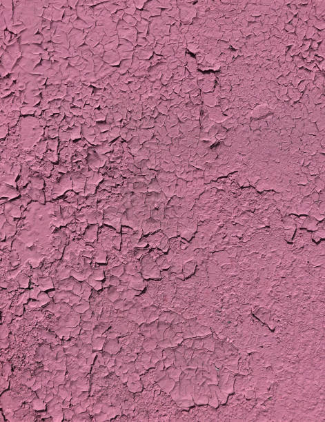 istock Old cracked paint background. Abstract natural grunge pink paint wall texture. 1252614753