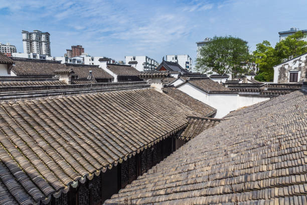 istock Old houses and eaves in ancient Chinese towns 1252616521