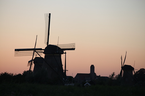 Traditional Dutch windmill Netherlands Holland