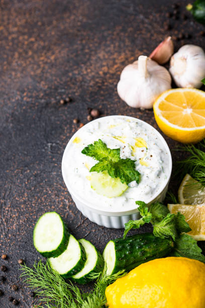 istock Traditional Greek sauce or appetizer tzatziki 1252624456