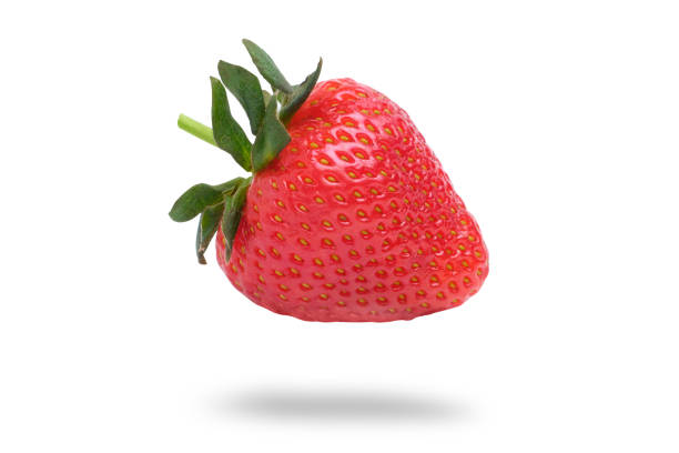 istock Ripe strawberries on a white background. Isolated. 1252625196