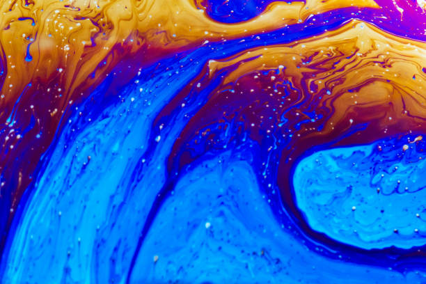 istock Macro shot of a soap bubble surface 1252625568